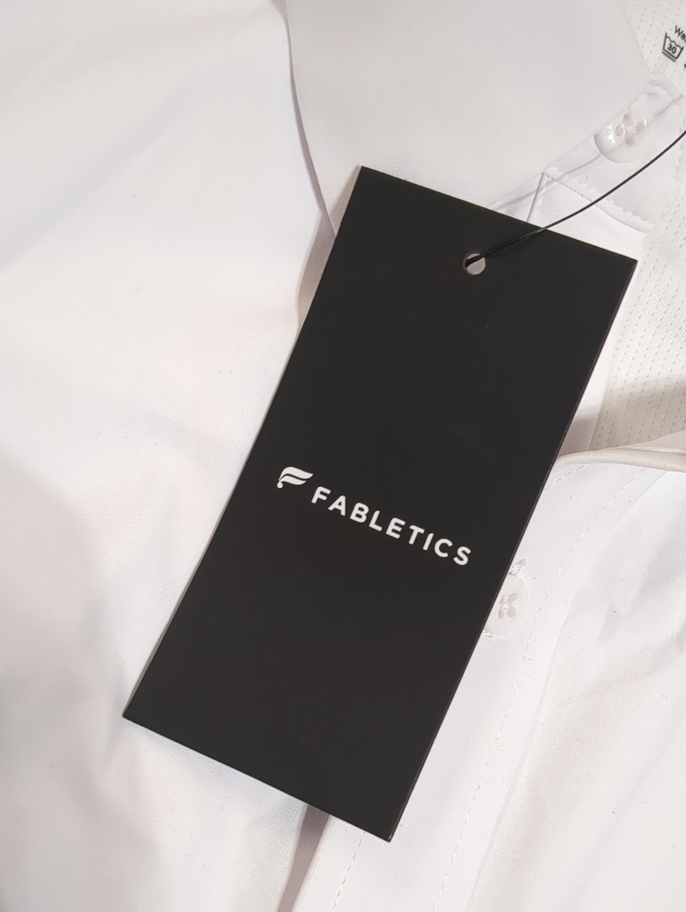 Fabletics Men's The Don Long Sleeve Button Up Classic Fit white shirt Size M NWT - Picture 8 of 9